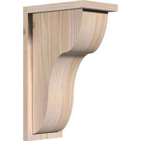 Ekena Millwork Carmel Smooth Corbel w/Backplate, Douglas Fir, 7 1/2"W x 12"D x 20"H COR08X12X20CAR01SDF